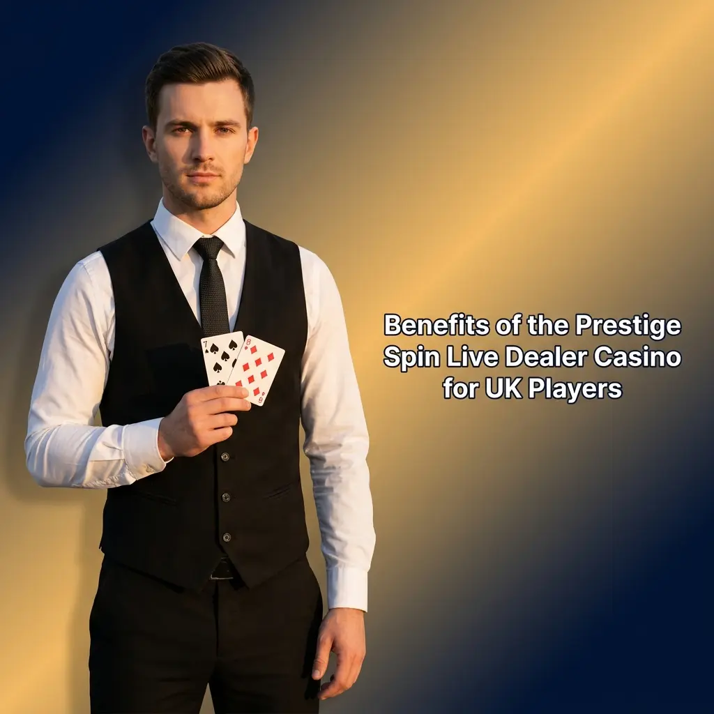 Prestige Spin live dealer casino lobby showing Evolution Gaming tables available to UK players on mobile and desktop