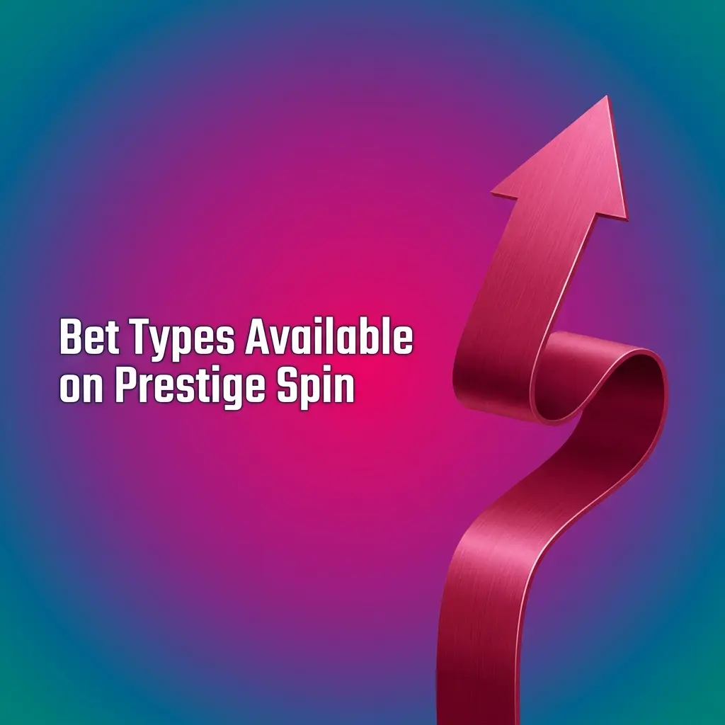 Diagram showing single, parlay, and system bet types available on Prestige Spin for UK sports bettors