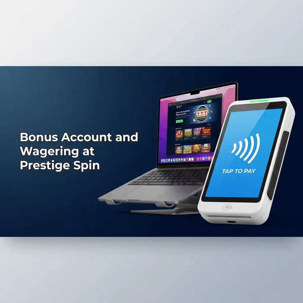 Prestige Spin bonus account structure showing wagering requirements and how bonus funds transfer to real-money balance