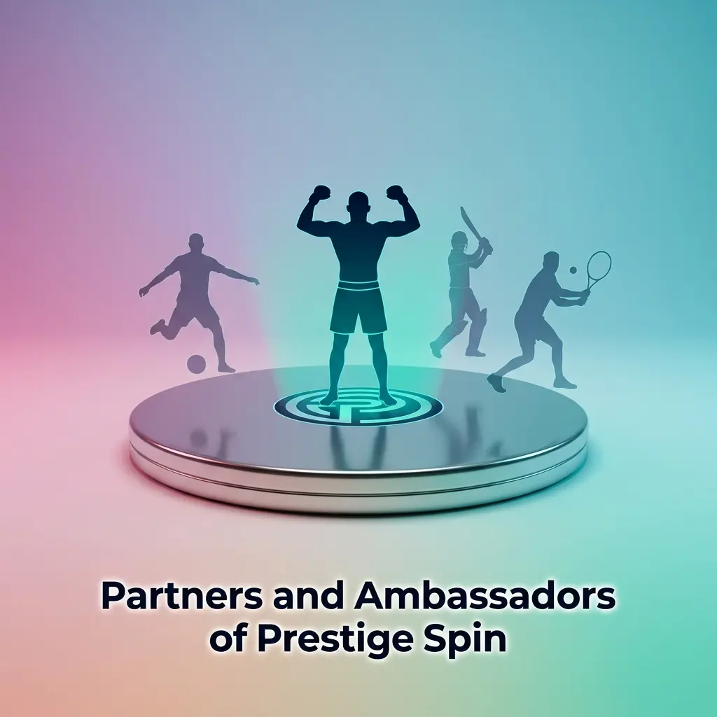 Prestige Spin casino partnership and ambassador information page with no confirmed sponsors announced yet
