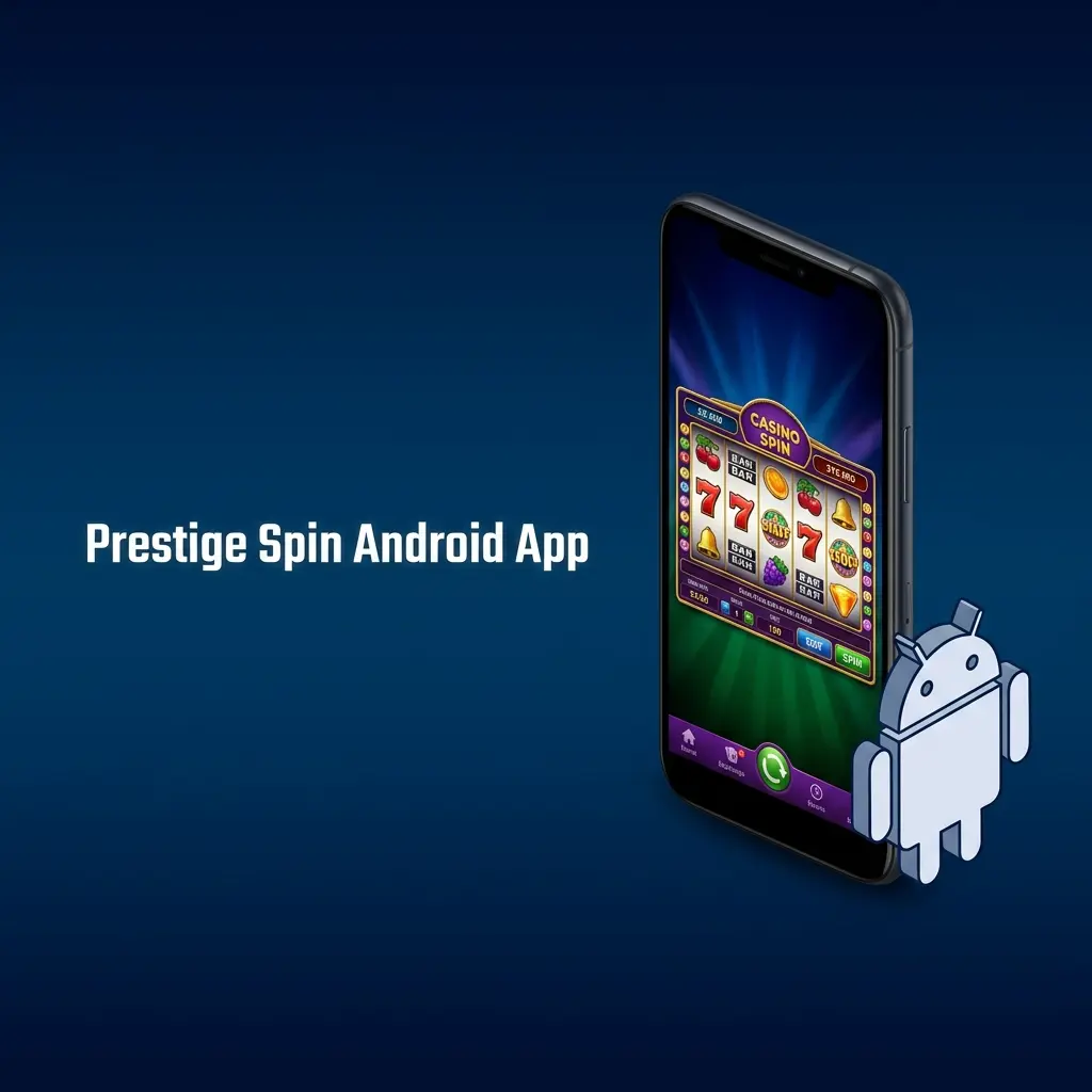 Prestige Spin Android app interface showing sports betting and casino games available for free download in the UK