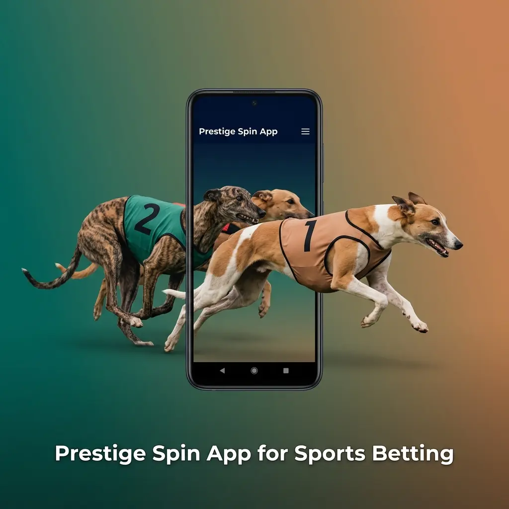 Prestige Spin sports betting app displayed on Android and iOS mobile devices showing live sportsbook and betting markets