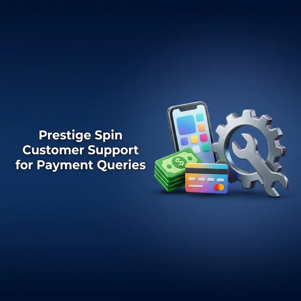 Prestige Spin customer support team available 24/7 via live chat and email for deposit and withdrawal queries