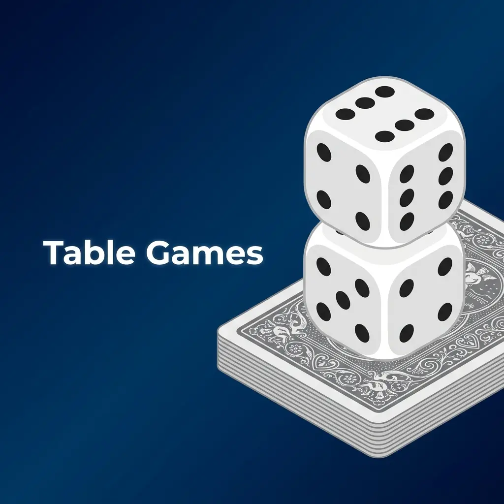 Prestige Spin table games selection featuring roulette, blackjack, baccarat, poker and more classic casino titles