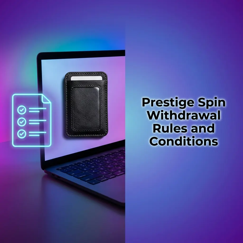 Prestige Spin withdrawal rules for UK players covering KYC, wagering requirements, limits, and payment method conditions
