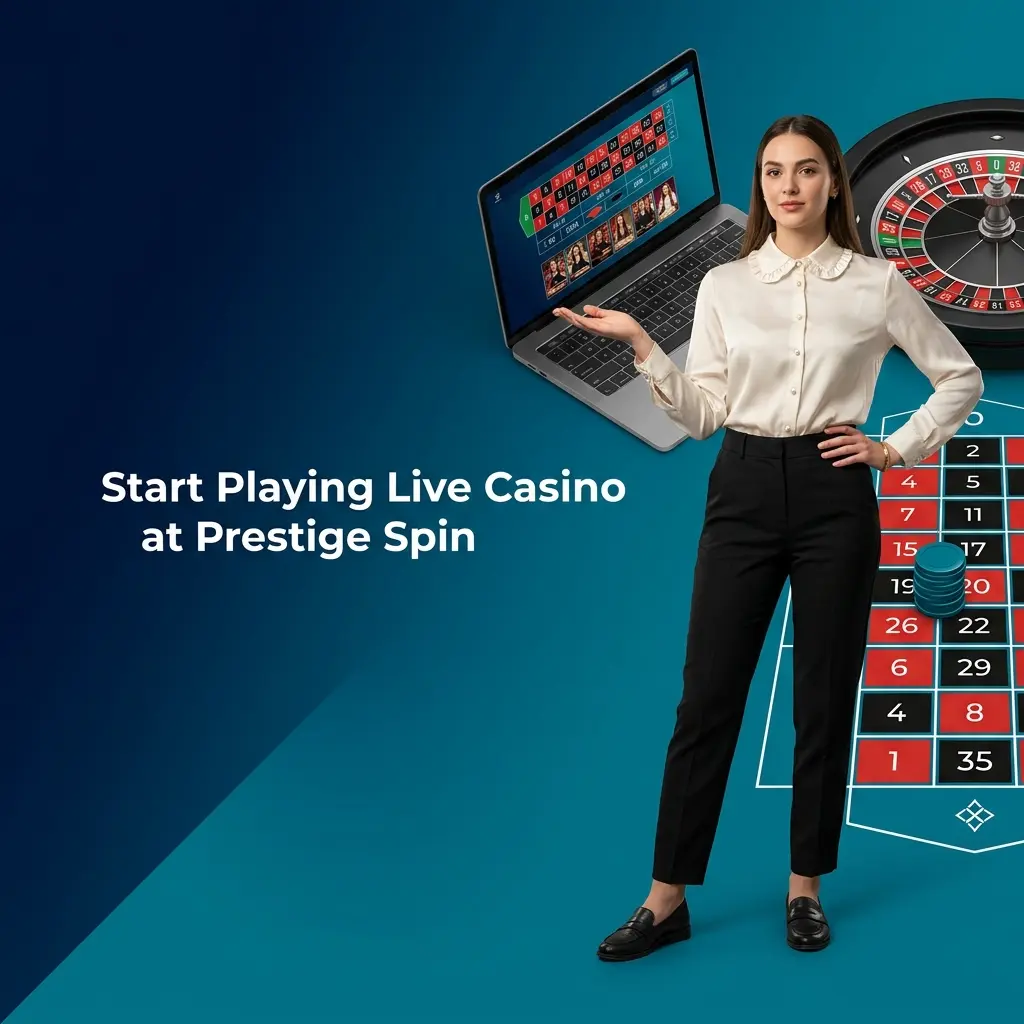 Step-by-step guide to registering and playing live casino games at Prestige Spin, from sign-up to joining a live table