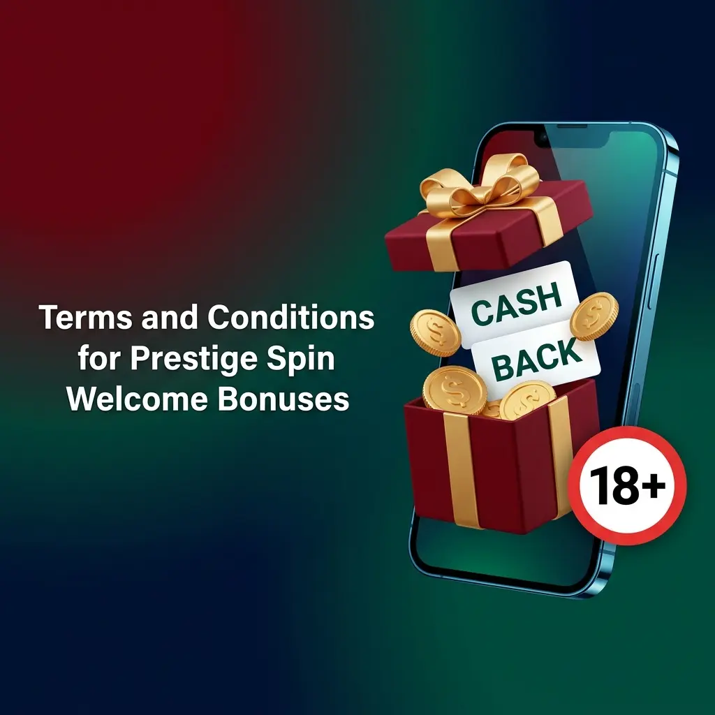 Prestige Spin welcome bonus terms and conditions for UK players showing wagering requirements and eligibility rules