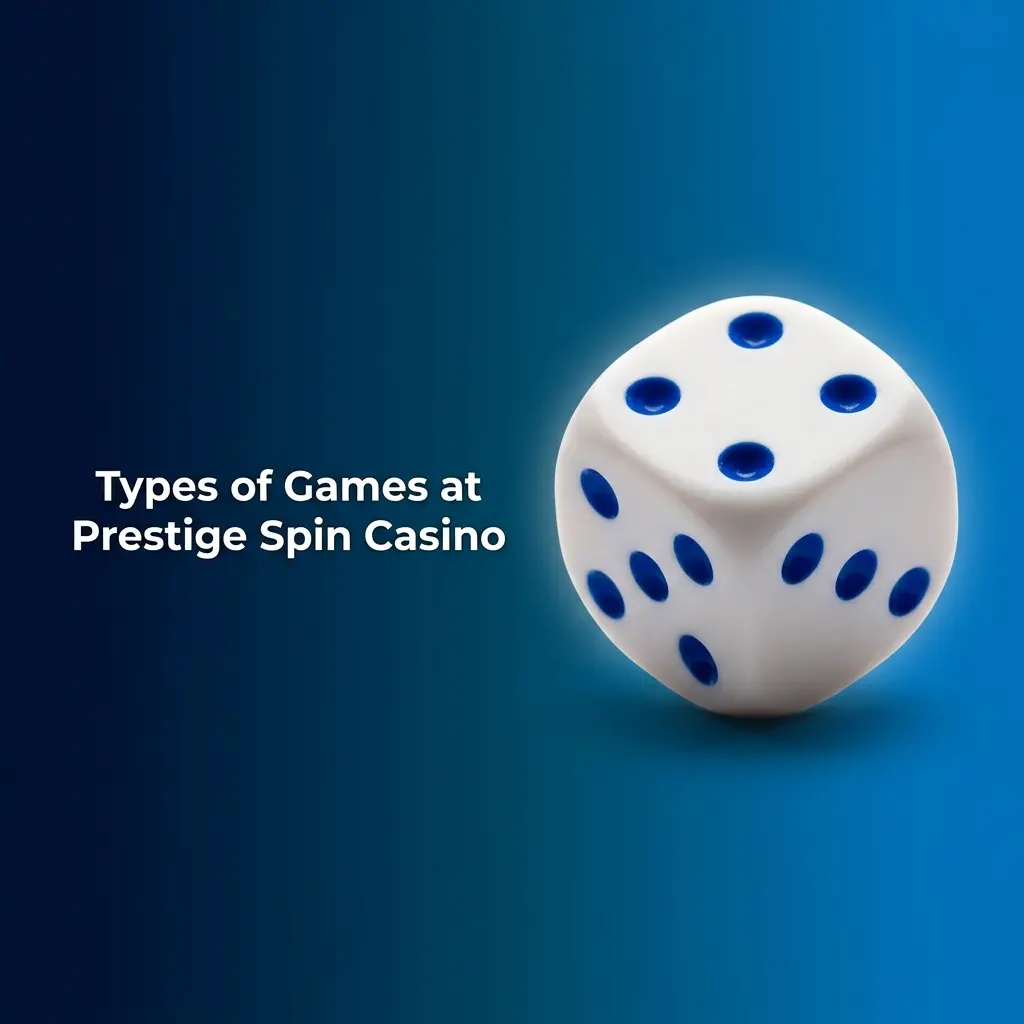 Prestige Spin Casino game library featuring slots, table games, crash games, video poker, and jackpot titles