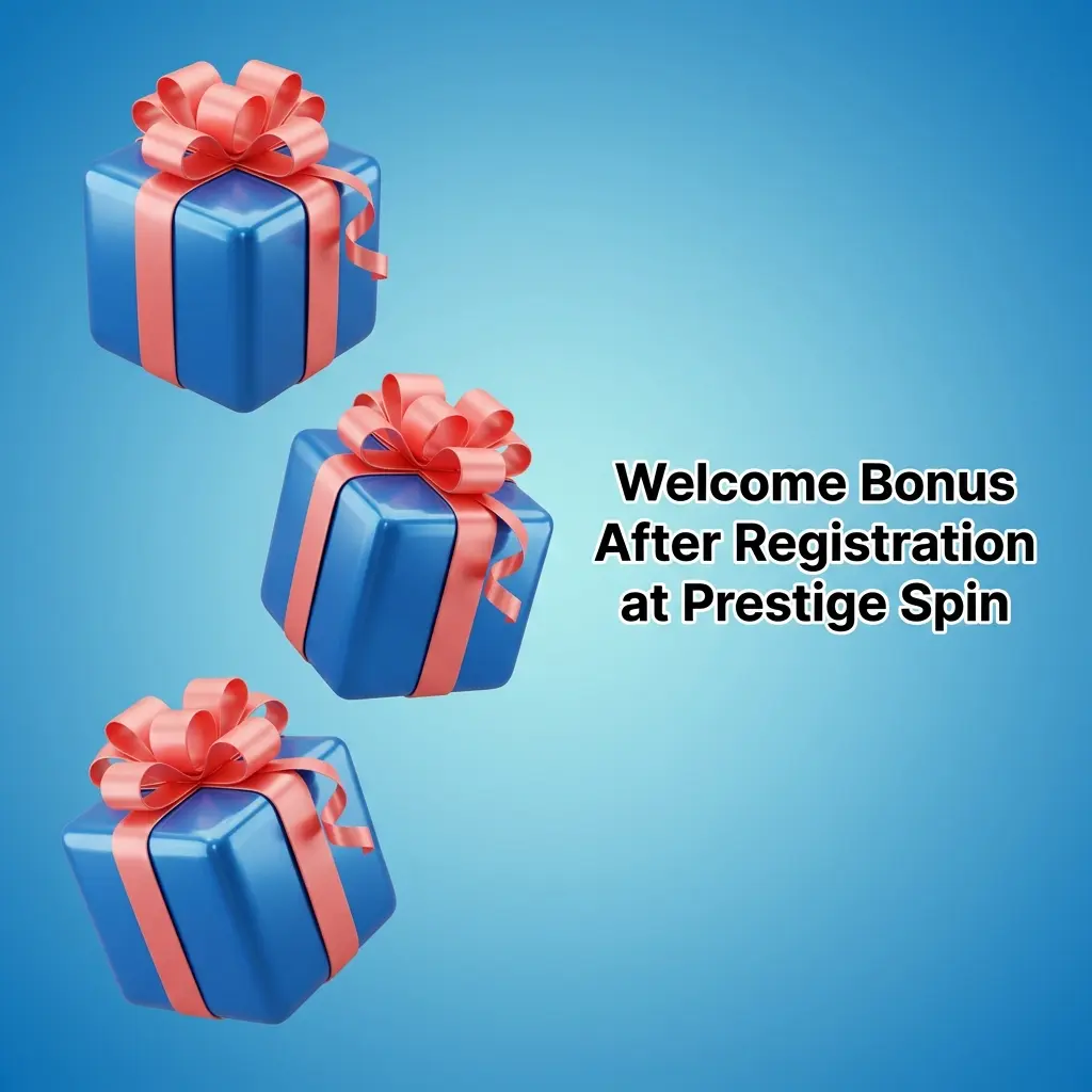 Prestige Spin welcome bonus tiers: 100%, 125%, 150% match on deposits from 20 EUR with x45 wagering requirement