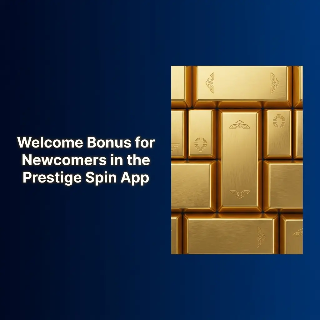 Prestige Spin App welcome bonus showing sports and casino deposit match offers of 100%, 125%, or 150% for new users