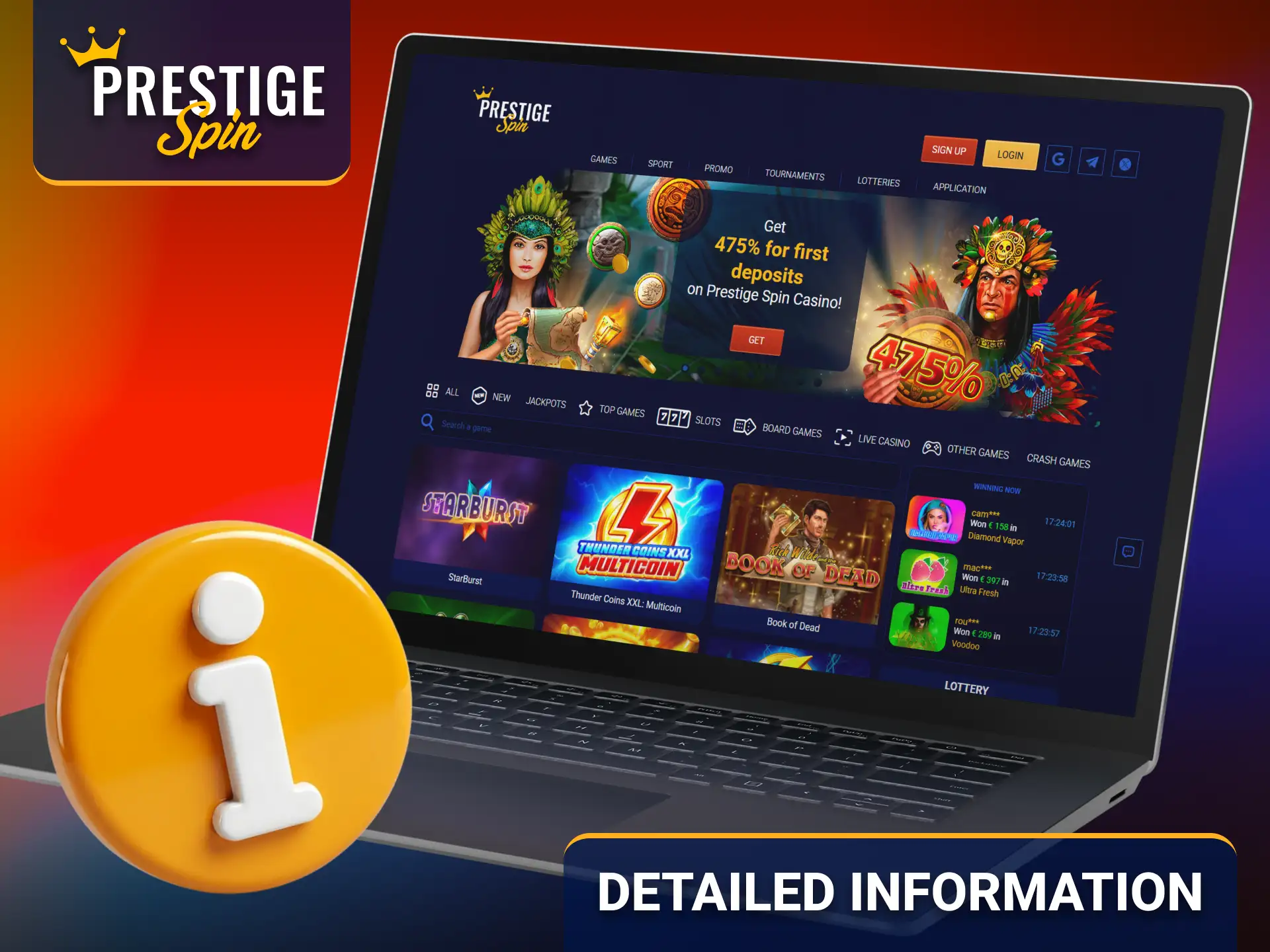 Explore detailed information about the Prestige Spin platform for UK players.