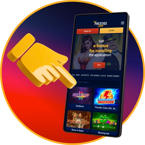 Access the Prestige Spin app instantly with convenient one-tap navigation.