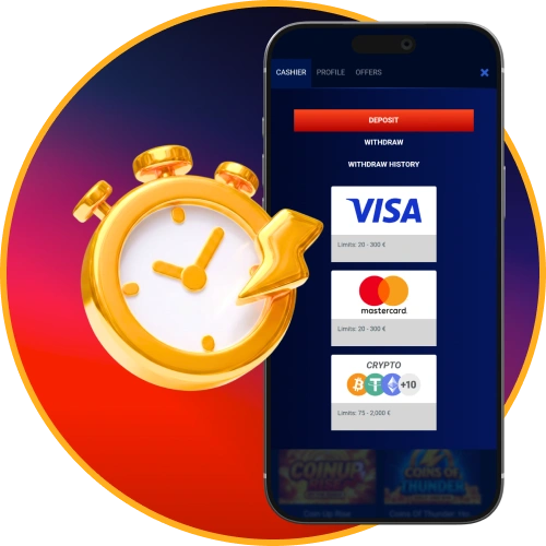 Make fast payments using the Prestige Spin mobile application.