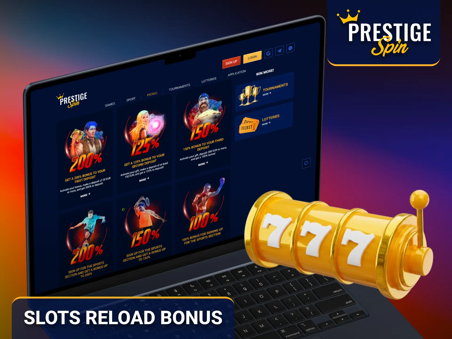 Claim the Prestige Spin slots reload offer for extra gaming opportunities.