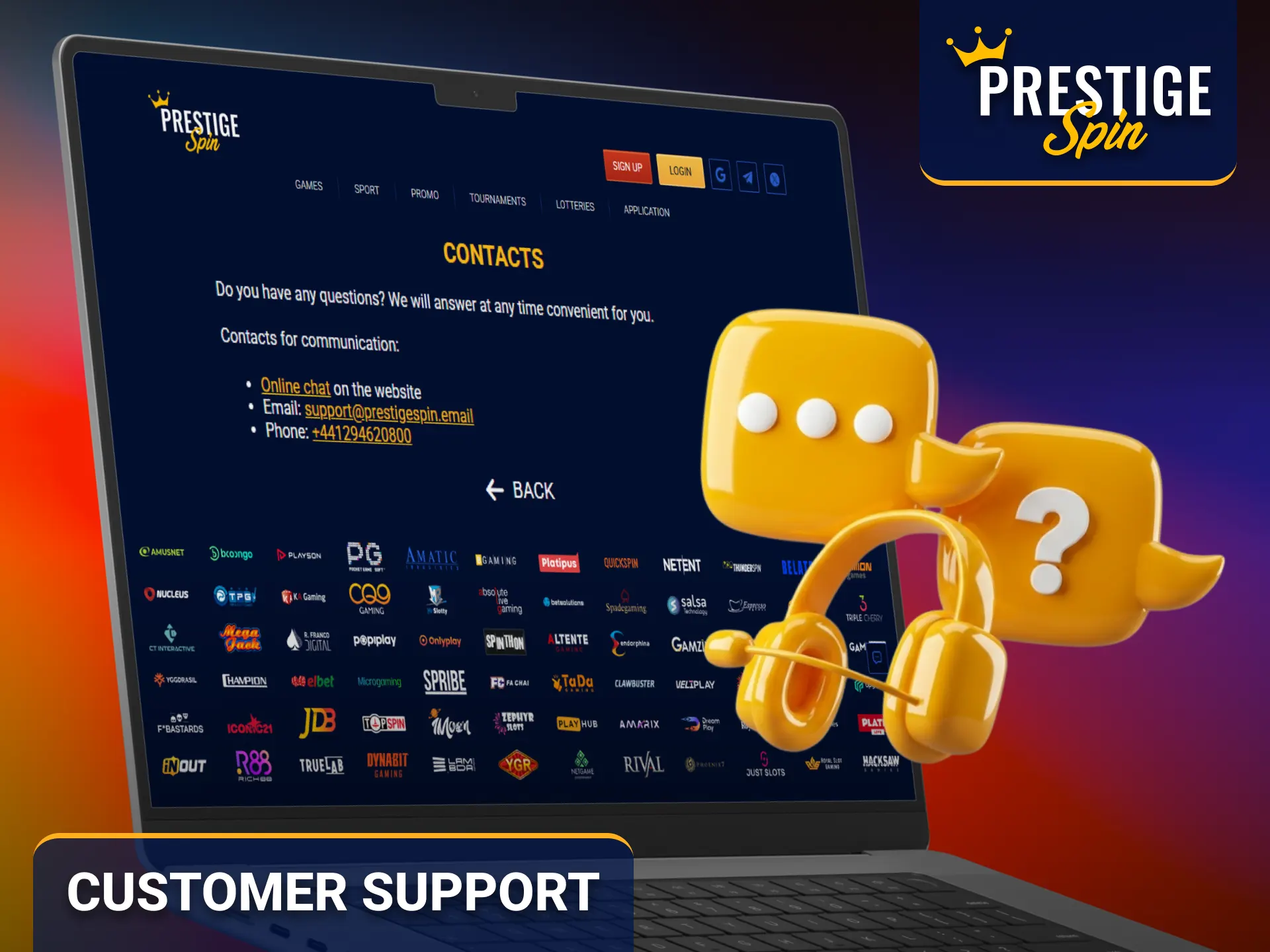 Contact Prestige Spin customer support for assistance with deposit-related queries.