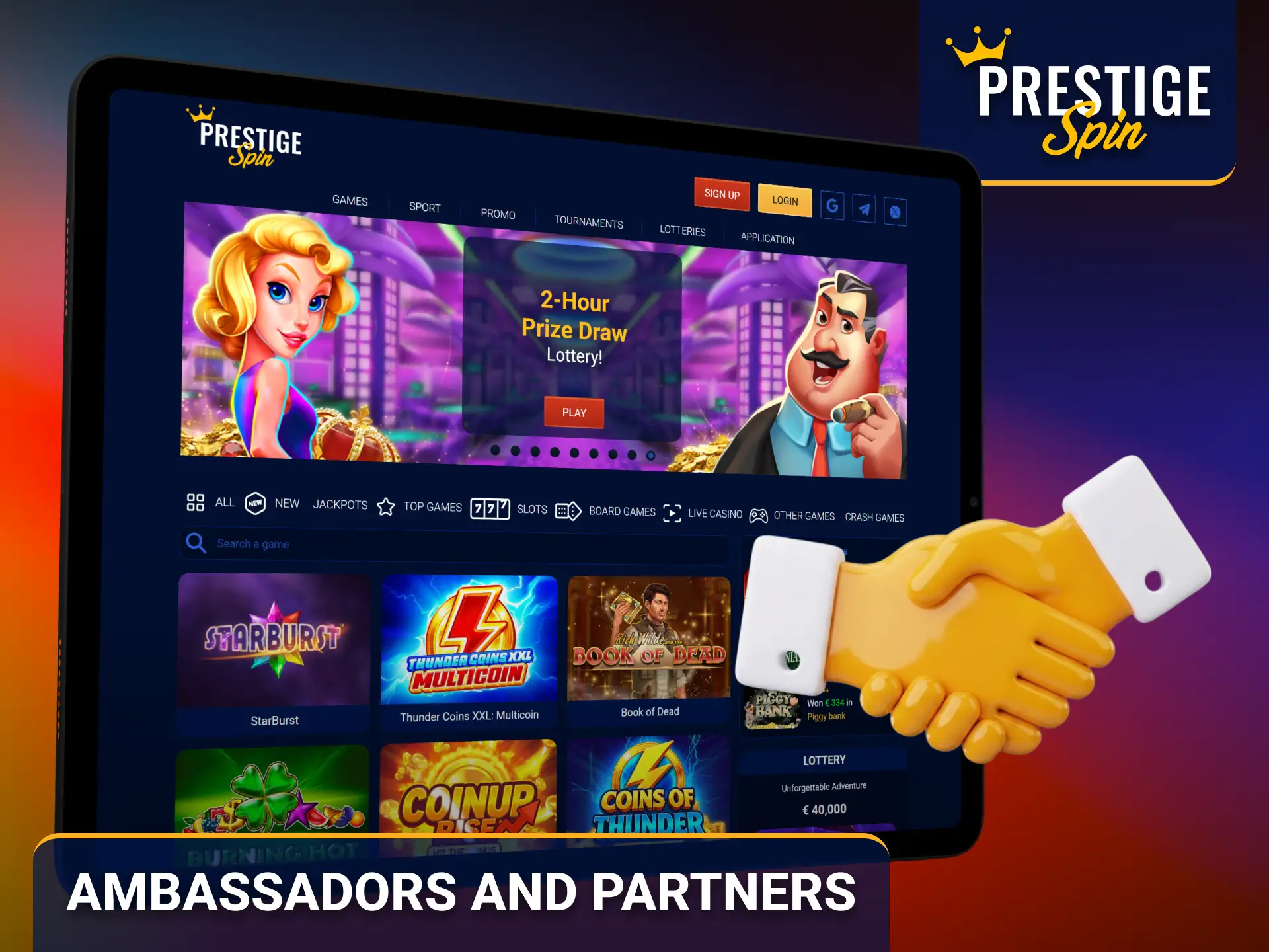 Discover Prestige Spin partners and official brand ambassadors worldwide.