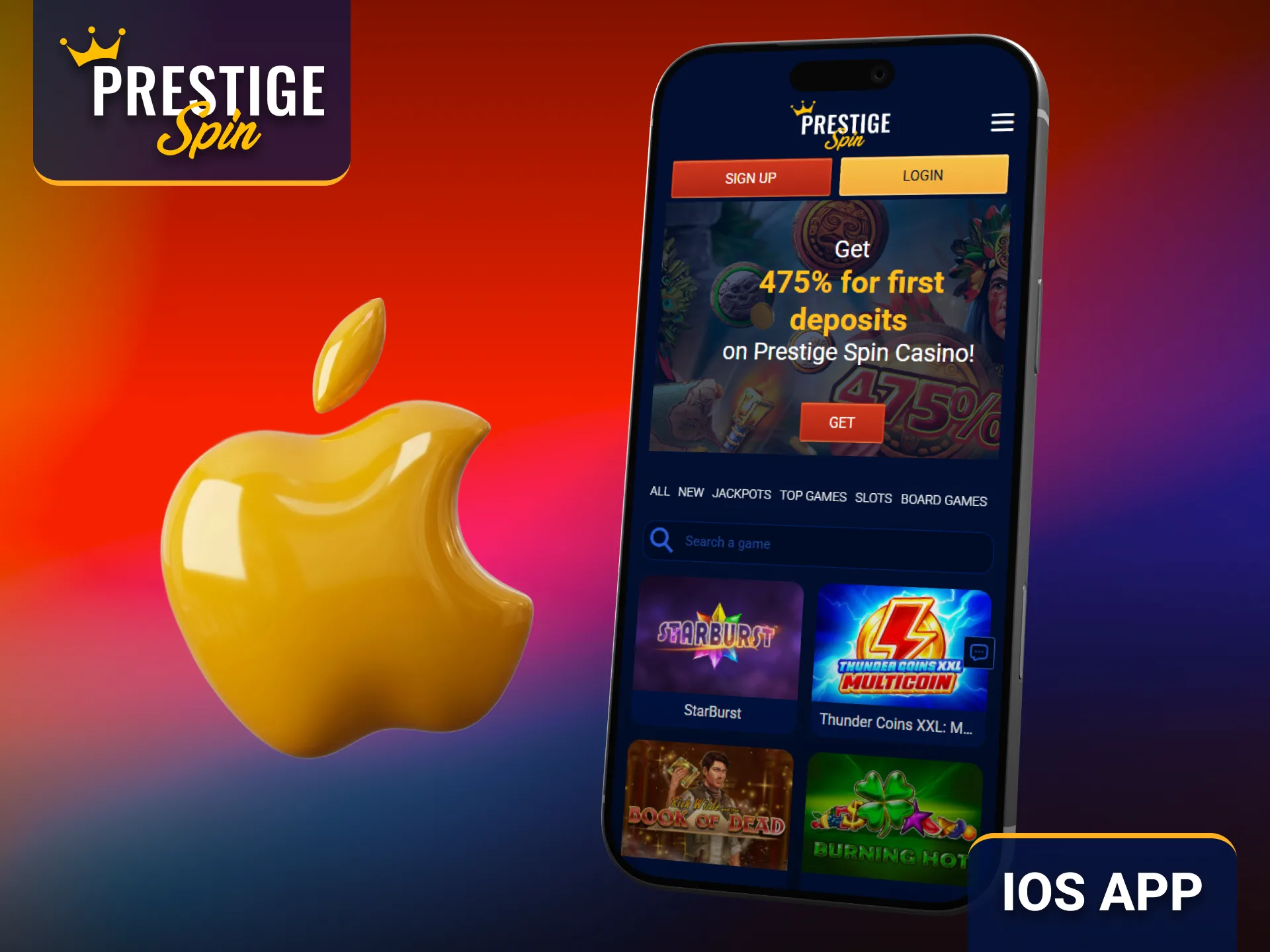 Enjoy the Prestige Spin iOS app on your Apple device.