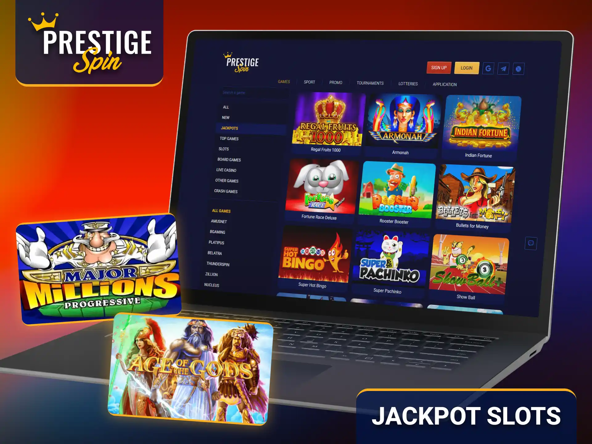 Spin jackpot slots with the Prestige Spin casino for exciting gameplay.