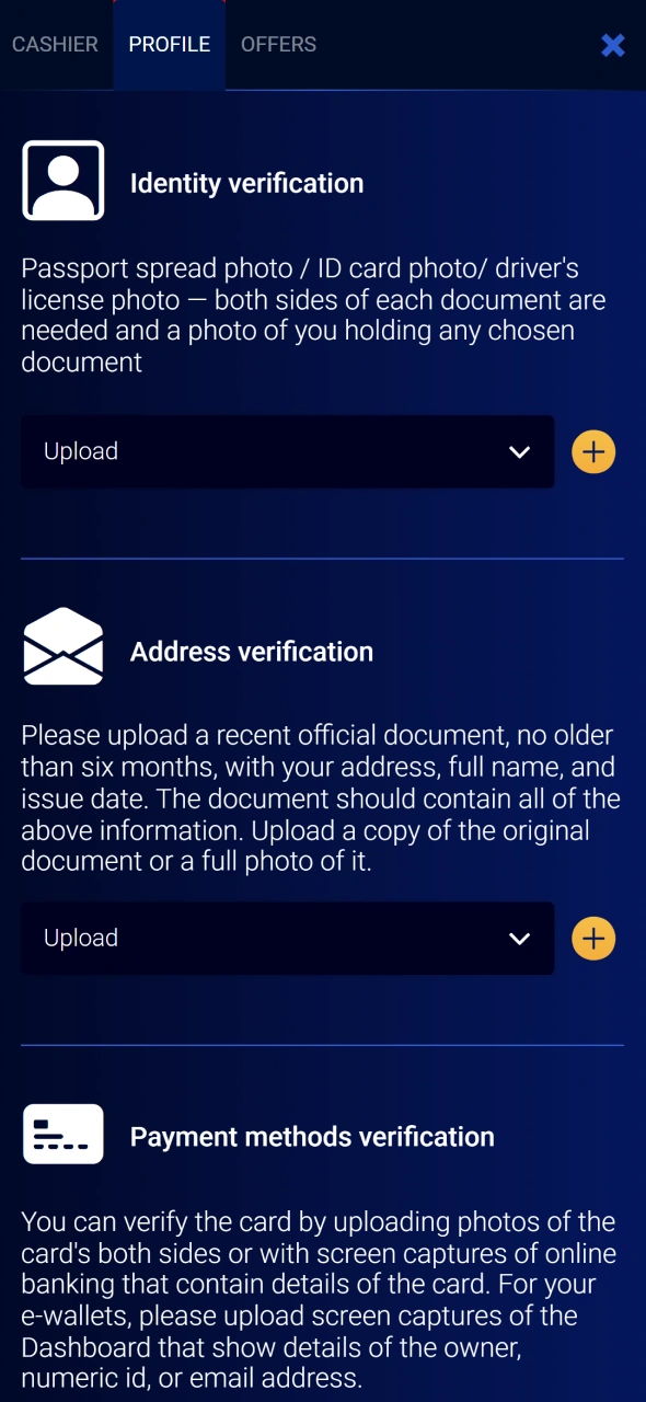 Verify your identity to unlock Prestige Spin promotional rewards securely.